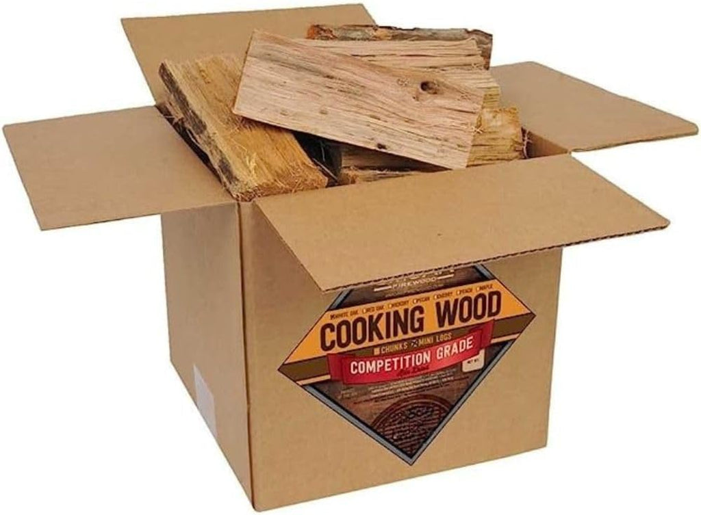 'S Cooking Wood Mini Splits - USDA Certified Kiln Dried Pizza Oven, Grilling, Smoking, Bbqing Wood (8Inch Pieces, 8-10Lbs 729 Cubic in Maple)
