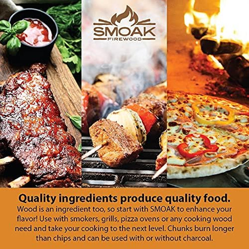 ’S Cooking Wood Chunks (Competition Grade) USDA Certified for Smoking, Grilling or Barbequing (Pecan, 8-10Lbs 729 Cubic In.)