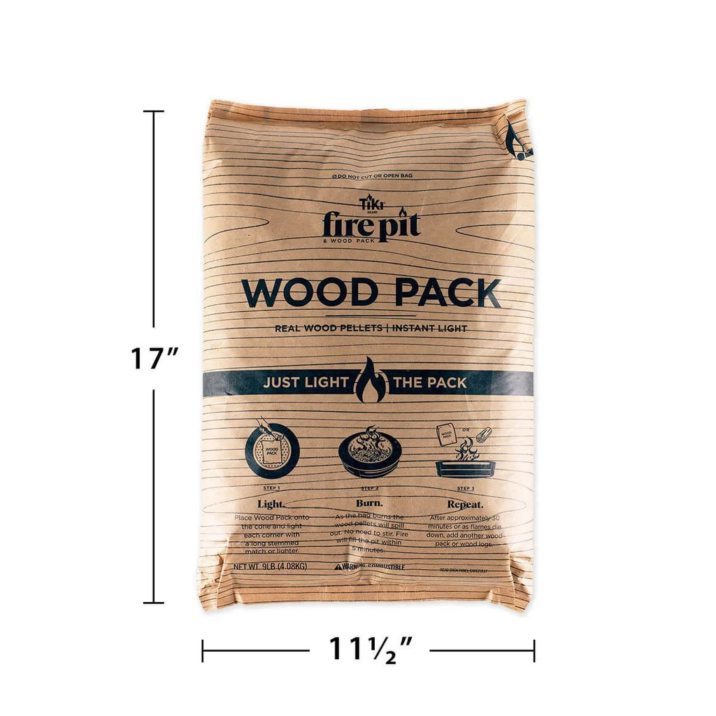 Easy Start Fire Pit Wood Packs – 30-Minute Burn, Hardwood Pellets for Smokeless Fire Pits & Outdoor Heating (4-Pack)
