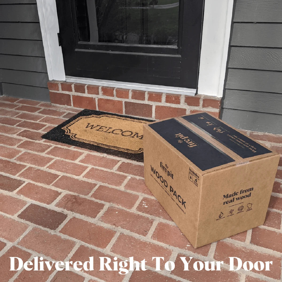 Easy Start Fire Pit Wood Packs – 30-Minute Burn, Hardwood Pellets for Smokeless Fire Pits & Outdoor Heating (4-Pack)