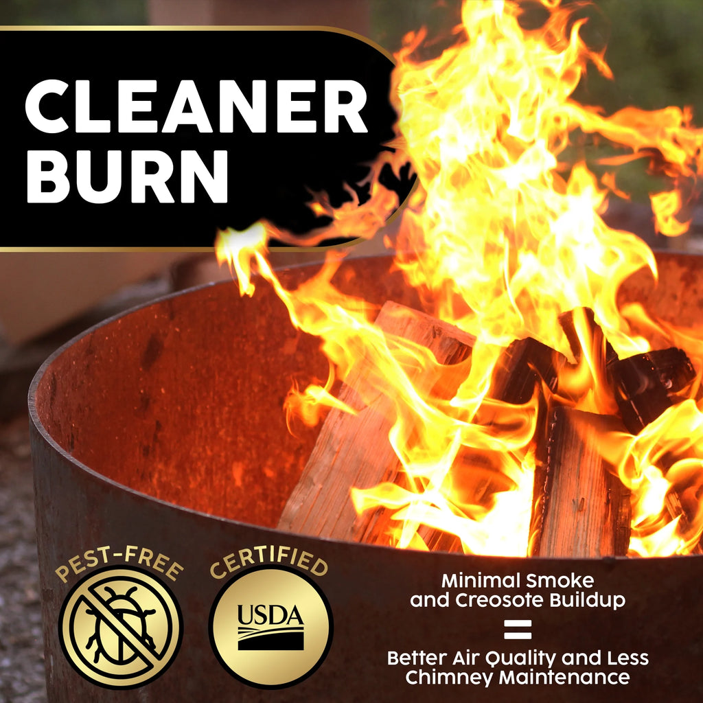 Kiln-Dried PA Mixed Blend – 16” Splits (14–18 Pieces) – Smoking Wood for Cooking, Fire Pits & Home Heating – Easy Light, Low Smoke, USA Sourced