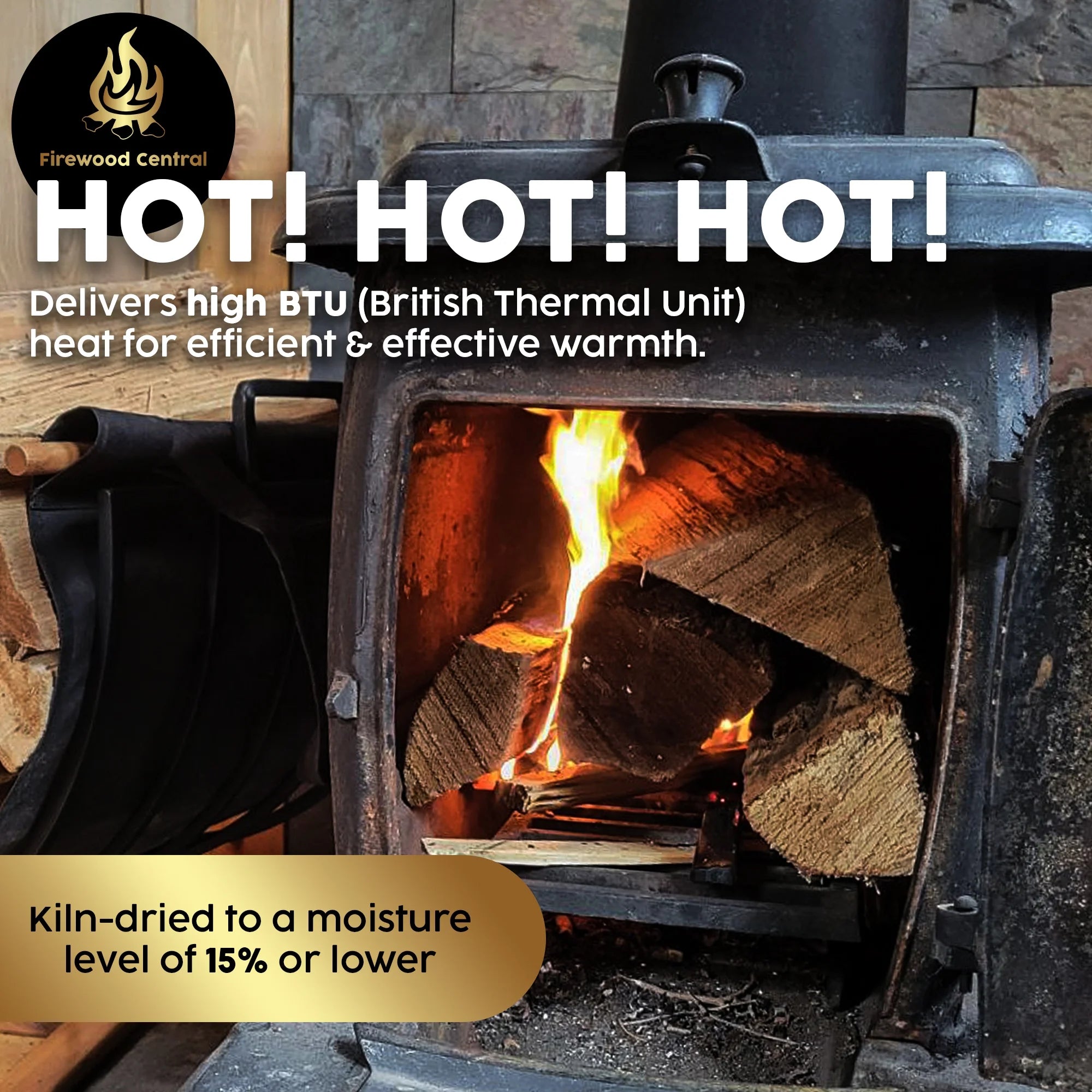 Kiln-Dried PA Mixed Blend – 16” Splits (14–18 Pieces) – Smoking Wood for Cooking, Fire Pits & Home Heating – Easy Light, Low Smoke, USA Sourced