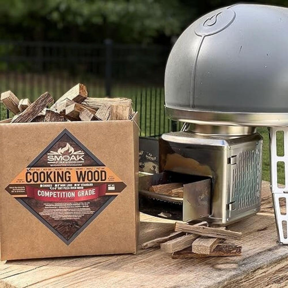 Cooking Wood Mini Splits - USDA Certified Kiln Dried (Maple, 5-6In Tiny Pizza Oven Wood) for Portable Pizza Ovens (729 Cubic Inches)