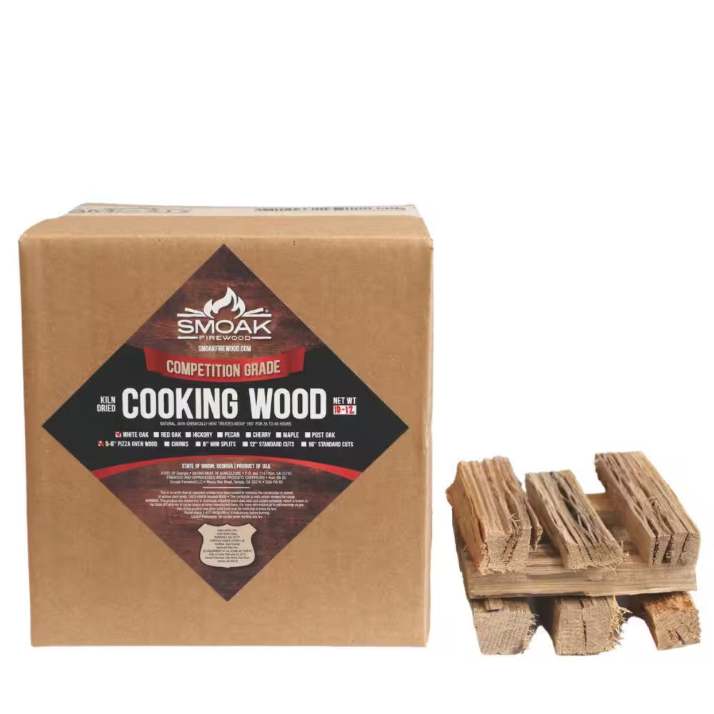 8-10 Lbs. 5-6 In. Red Oak Tiny Pizza Oven Wood, USDA Certified Kiln Dried, for Portable Pizza Ovens or MESA Solo Stove