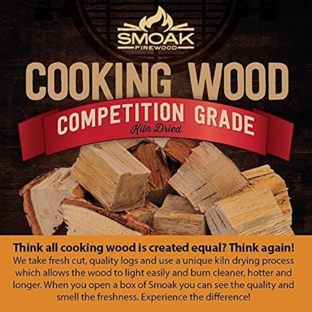 ’S Cooking Wood Chunks (Competition Grade) USDA Certified for Smoking, Grilling or Barbequing (Pecan, 8-10Lbs 729 Cubic In.)